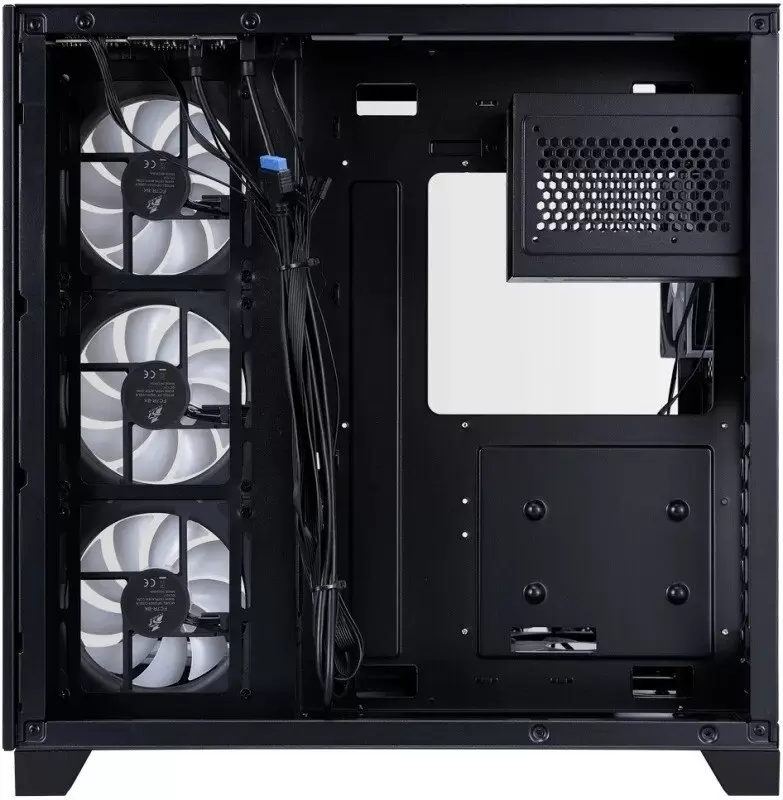 Корпус 1stPlayer MEGAVIEW MV8-TP ARGB MV8-TP-BK-6FC7R-1FC7-HUB2 (черный) фото