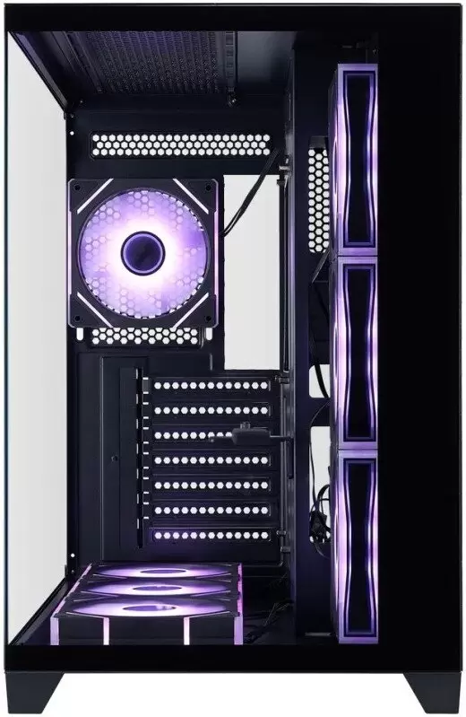 Корпус 1stPlayer MEGAVIEW MV8-TP ARGB MV8-TP-BK-6FC7R-1FC7-HUB2 (черный) фото