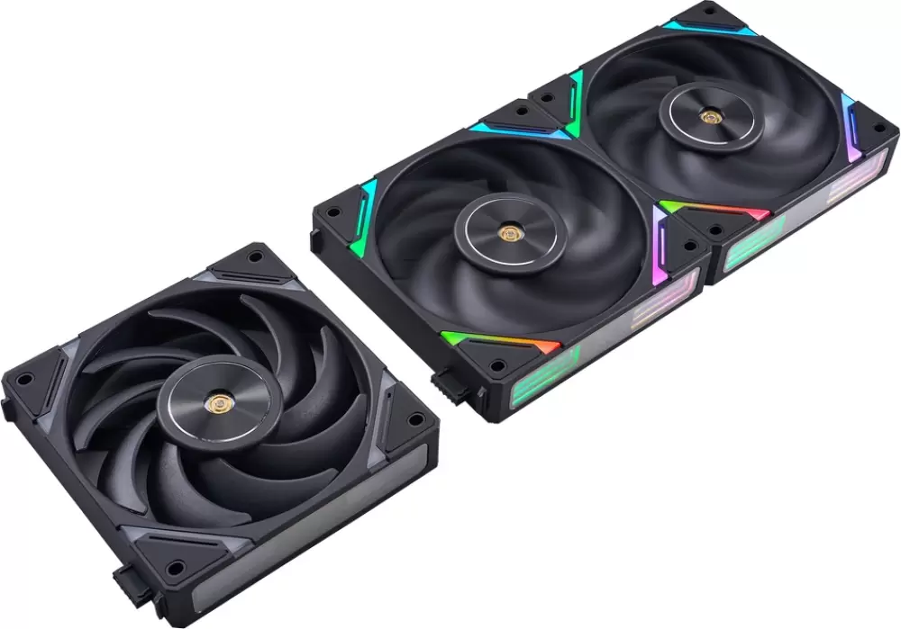 Комплект вентиляторов для корпуса 1stPlayer XF7 ARGB (3 шт, черный) фото
