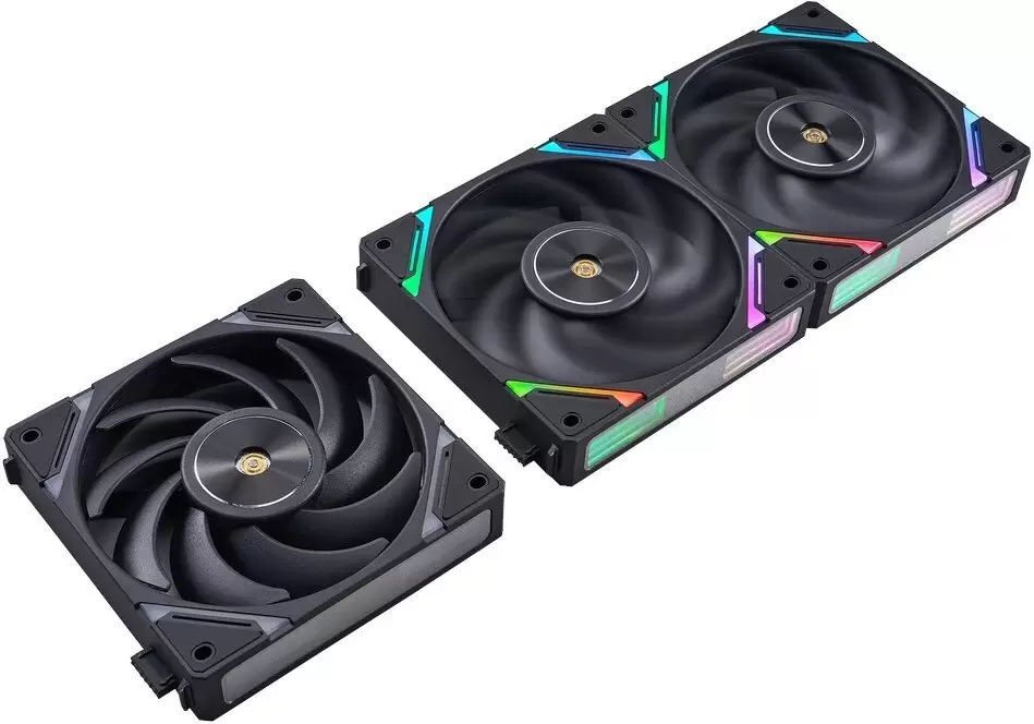 Комплект вентиляторов для корпуса 1stPlayer XF7 Reverse ARGB (3 шт, черный) фото