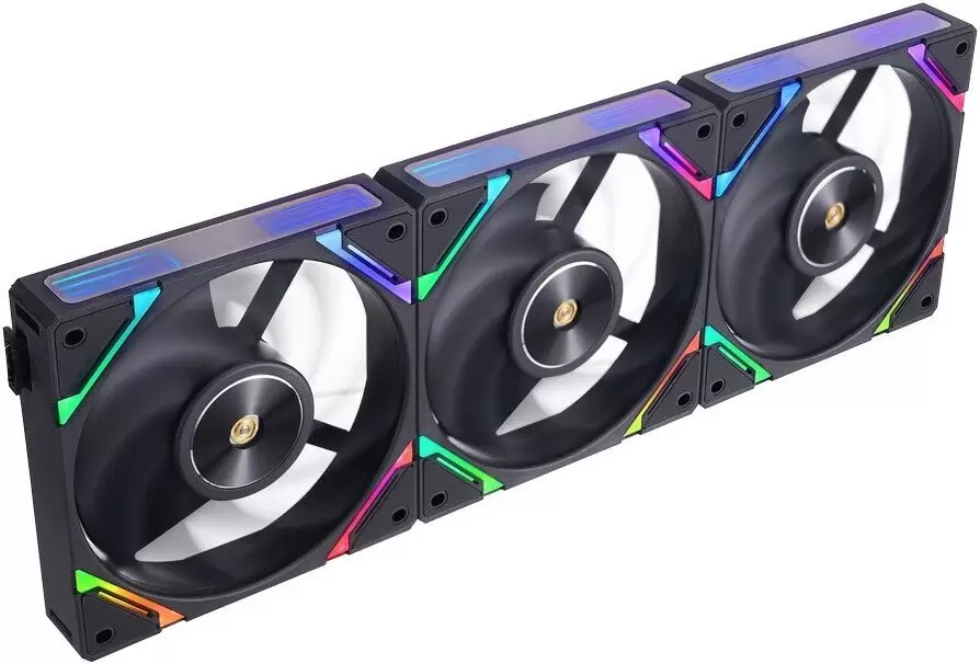 Комплект вентиляторов для корпуса 1stPlayer XF7 Reverse ARGB (3 шт, черный) фото