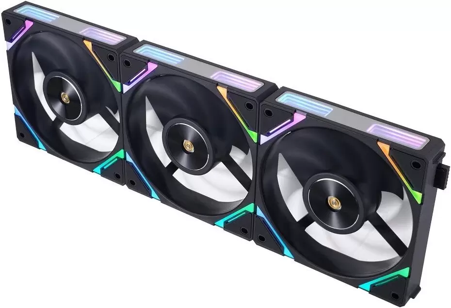 Комплект вентиляторов для корпуса 1stPlayer XF7 Reverse ARGB (3 шт, черный) фото