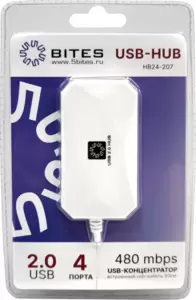 USB-хаб 5bites HB24-207WH (белый) фото