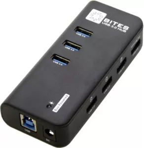 USB-хаб 5bites HB33-304PBK фото