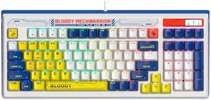 Клавиатура A4Tech Bloody B950 (белый/синий, Light Strike Libra Brown) фото