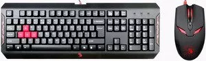 Проводной набор клавиатура + мышь A4Tech Bloody Q1100 фото