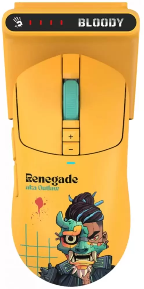 Игровая мышь A4Tech Bloody x Savage Impact R72 Ultra Duo Renegade (желтый) фото