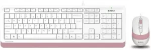 Клавиатура + мышь A4Tech Fstyler F1010 (белый/розовый) фото