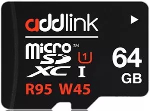 Карта памяти Addlink microSDXC 64Gb Class 10 UHS-I U1 (ad64GBMSH3U1) фото
