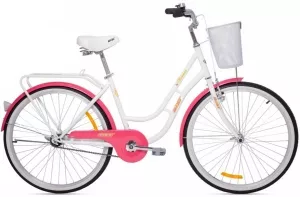 Велосипед AIST Avenue 1.0 26 (белый/розовый, 2021) фото