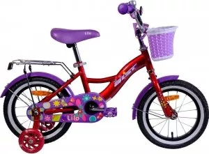 Велосипед детский AIST Lilo 14 (бордовый/фиолетовый, 2019) фото