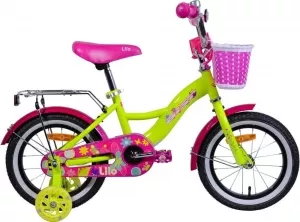 Детский велосипед AIST Lilo 14 2021 (желтый) фото