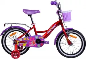Велосипед детский AIST Lilo 16 (бордовый/фиолетовый, 2019) фото