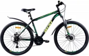 Велосипед AIST Quest Disc 26 р.13 2022 (черный/зеленый) фото