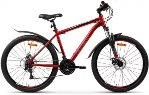 Велосипед AIST Quest Disc 26 р.13 2022 (красный/черный) фото