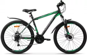Велосипед AIST Quest Disc 26 р.13 2022 (серый/зеленый) фото