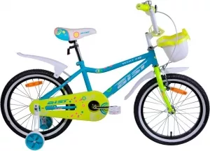 Велосипед детский AIST Wiki 18 (бирюзовый/салатовый, 2019) фото