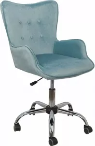 Кресло AksHome Белла (голубой велюр) фото