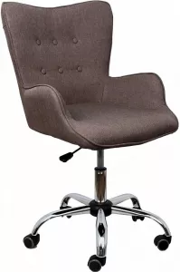 Кресло AksHome Белла (коричнево-серый) фото