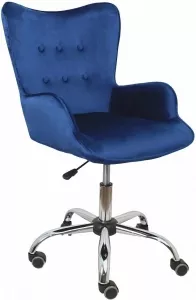 Кресло AksHome Белла (темно-синий велюр) фото