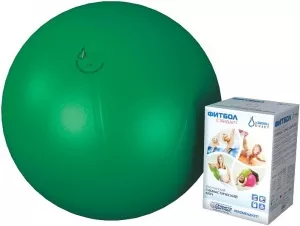 Мяч гимнастический Альпина Пласт Фитбол Стандарт 45 см green фото