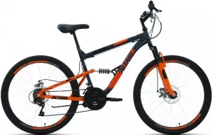 Велосипед Altair MTB FS 26 2.0 disc (серый/оранжевый, 2020) фото