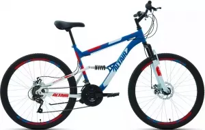 Велосипед Altair MTB FS 26 2.0 disc (синий/красный, 2020) фото