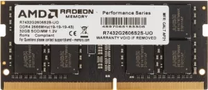 Оперативная память AMD Radeon R7 32GB DDR4 SODIMM PC4-21300 R7432G2606S2S-UO фото