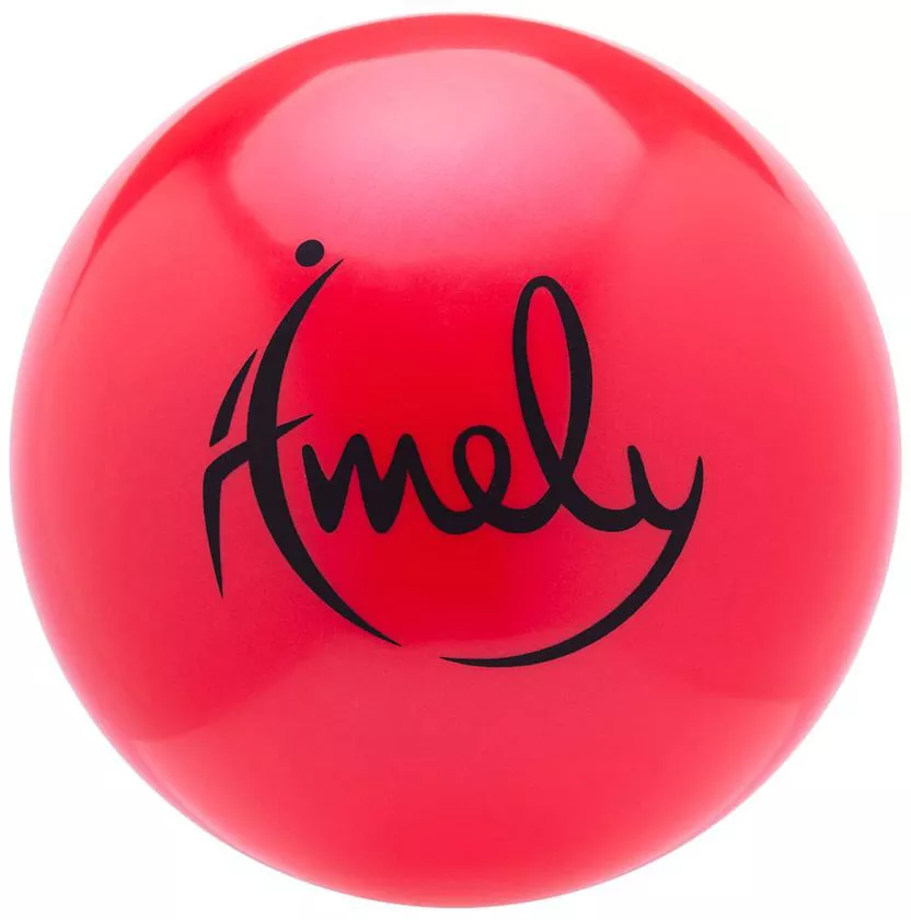 Мяч для художественной гимнастики Amely AGB-301 (15см, 280 гр) красный фото