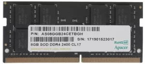 Модуль памяти Apacer 8GB DDR4 SODIMM PC4-19200 ES.08G2T.KFH фото
