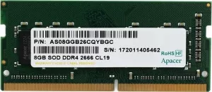 Модуль памяти Apacer AS08GGB26CQYBGC DDR4 PC4-21300 8Gb фото