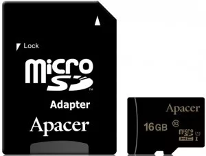 Карта памяти Apacer microSDHC 16Gb (AP16GMCSH10U1-R) фото