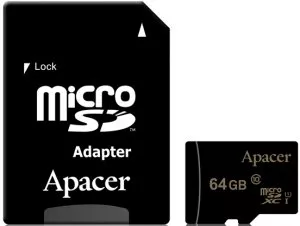Карта памяти Apacer microSDXC 64Gb (AP64GMCSX10U1-R) фото