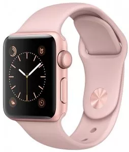 Умные часы Apple Watch 38mm Rose Gold with Pink Sand Sport Band (MNNH2) фото