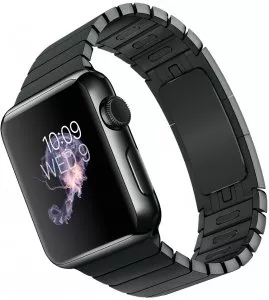 Умные часы Apple Watch 38mm Space Black with Space Black Link Bracelet (MJ3F2) фото