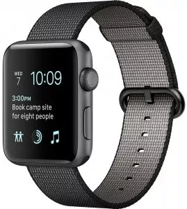 Умные часы Apple Watch Series 2 42mm Space Gray with Black Woven Nylon (MP072) фото