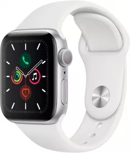 Умные часы Apple Watch Series 5 LTE 44mm Aluminum Silver (MWVY2) фото