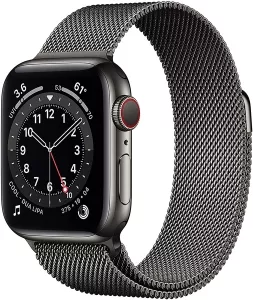 Умные часы Apple Watch Series 6 LTE 40mm Stainless Steel Graphite (M06Y3) фото
