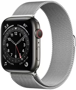 Умные часы Apple Watch Series 6 LTE 44mm Stainless Steel Silver (M09E3) фото