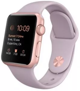 Умные часы Apple Watch Sport 38mm Rose Gold with Lavender Sport Band (MLCH2) фото