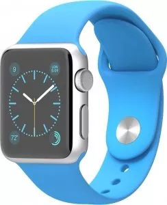 Умные часы Apple Watch Sport 38mm Silver with Blue Sport Band (MLCG2) фото