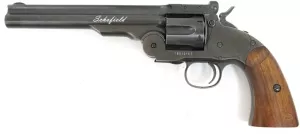 Пневматический револьвер ASG Schofield 6” Aging Black (пулевой) фото
