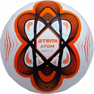Мяч футбольный Atemi Atom hybrid white/orange фото