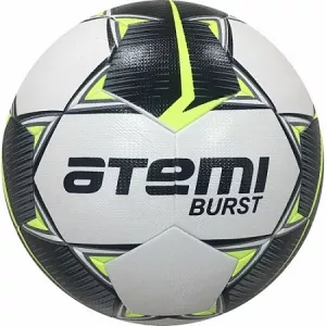 Мяч футбольный Atemi Burst white/black/yellow фото