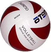 Мяч волейбольный Atemi Olimpic White/red фото