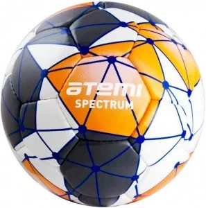 Мяч футбольный Atemi Spectrum PU размер 5 white/grey/orange фото