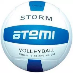 Мяч волейбольный Atemi Storm white/blue фото
