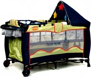 Манеж-кровать Baby Maxi Premium Teddy 856 фото