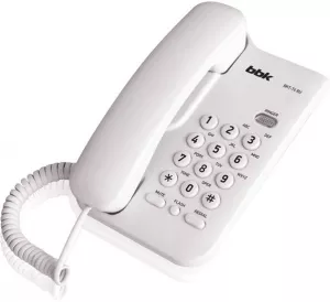 Проводной телефон BBK BKT-74 RU (белый) фото