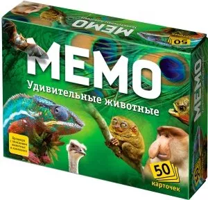 Настольная игра Бэмби Мемо - Удивительные животные фото